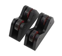 PYUDKLSMN 2PCS Stainless Steel Billiard Cue Straightness Checker, Pool Cue Stick Shaft Roller Detector for Snooker Club, High - Accuracy 360° Rotation with Dual - Wheel Bearing (Black)