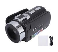 PYUDKLSMN 4K 64MP Video Camera, Digital Video Recorder with 28X Smart Zoom and Auto Focus, 3 Inch 270° Rotation Screen with LED Light for Travel Vlogging and Family Events