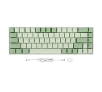 PYUDKLSMN 68 Keys Matcha Theme Mechanical Keyboard, Red Switch RGB Backlit USB Wired Keyboard, Compact 60% Layout with Dynamic Lighting for Gaming Typing, Ergonomic Design for Win 2000 ME