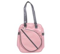 PYUDKLSMN Badminton Shoulder Bag, Wireless Keyboard Compatible Wireless Racket Bag with Dry Wet Separation, Water Resistant Nylon Large Capacity Sport Bag for Players with Laptop (Roseate)