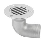 PYUDKLSMN Boat Deck Drain 90 Degree Elbow, 316 Stainless Steel Marine Floor Drain, Split Design Deck Scupper for Fishing Boat Yacht with Mirror Polished Finish (38MM)