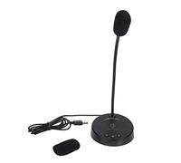 PYUDKLSMN Desktop Microphone USB Computer Microphone with Noise Reduction and 360 Degree Metal Hose, RGB Lighting, Omnidirectional Pickup for Office Meeting, Streaming, Remote Work