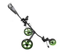 PYUDKLSMN Golf Push Cart for Golf Bag, 3 Wheeled Folding Golf Cart with Quick Braking System, Lightweight Aluminum Frame Golf Bag Cart with Adjustable Handle and Cup Holder for Game Training