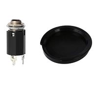 Pyugxab 1 Pcs Sound Hole Cover for 38 Inch /39 Inch EQ Acoustic Guitar & 1 Pcs Black Guitar Endpin Jack for Any Guitar Eq Pickup