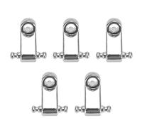 Pyugxab 1 Set 10 Pcs Electric Guitar Roller String Tree String Retainer - Silver