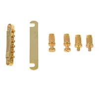 Pyugxab 1 Set Humbucker Pickup Gold for Replacement & 1 Set Gold Abr-1 Bridge Tune-O- E Tailpiece for and Guitar