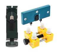 Pyugxab 1 Set Metal Link Pin Remover Adjuster Watch Band & 1 Set Watch Case Back Opener Repair Remover Holder Tool