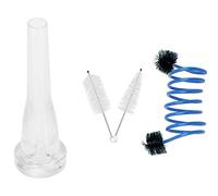 Pyugxab 1 Set Trumpet Maintenance Cleaning Care Kit & 1 Pcs ABS Trumpet Mouthpiece 7C Size