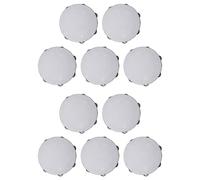 Pyugxab 10 Pcs 8 Inch Musical Tambourine Tamborine Drum Round Percussion Gift for KTV