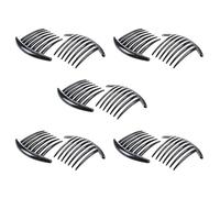 Pyugxab 10pcs Hair Comb Pin Accessories Plastic Women Lady Fashion Black