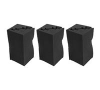 Pyugxab 12 Pcs Corner Bass Trap Acoustic Panel Studio Sound Absorption Foam 12 x 12 x 24cm