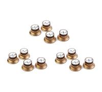 Pyugxab 12 Pcs Speed Control Knobs 6 Tone 6 Volume for LP Golden Knobs Guitar Accessories