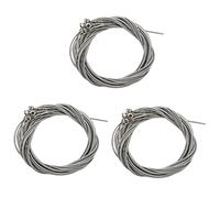 Pyugxab 12 Pcs Stainless Steel Bass Strings Bass Guitar Parts Accessories Guitar String Silver Plated Gauge Bass Guitar Music