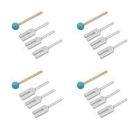 Pyugxab 16Pcs Aluminum Alloy Angel Crystal Tuning Fork 4096Hz/4160Hz/4225Hz Energy Tuning Fork