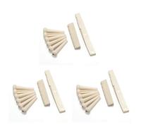 Pyugxab 18 Bridge Pins + Saddle + Bridge Saddle Bone/Bone Acoustic Guitar White