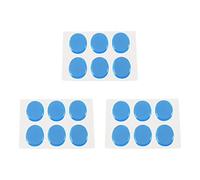 Pyugxab 18Pcs Snare Drum Mute Pad Drum Damper Gel Pads Snare Drum Muffler Mute Transparent Percussion(Blue)