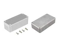 Pyugxab 2 Set Guitar Effects Pedal Aluminum Stomp Box Enclosure for DIY Guitar Pedal Kit, 1590A & 1590B