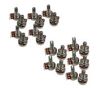 Pyugxab 20 Pcs Guitar Small Size Pots B500K Potentiometers for Guitar Bass Parts - 10 Pcs B500K & 10 Pcs A500K