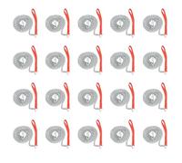 Pyugxab 20pcs 1.6m Heavy Duty Metal Chain Dog Puppy Walking Lead Leash Clip Red Handle