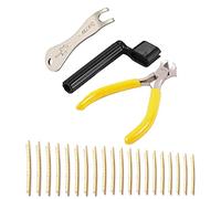 Pyugxab 20Pcs Classical Acoustic Guitar Fret Wire Copper 2.0mm with 3Pcs Guitar Repair Maintenance Tool Guitar String Winder