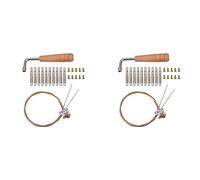 Pyugxab 20Pcs Tuning Pin Nails&20Pcs Rivets,with L-Shape Tuning Wrench,10 String Laiyaqin String for Lyre Harp String Instrument