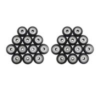 Pyugxab 24 Pcs 625Zz Plastic Pulley Wheels with Bearings Gear for 3D Printer Compatible with -10 / -10S / CNC Router Hybrid