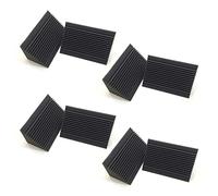 Pyugxab 24 PCS Acoustic Foam Charcoal/Black Bass Trap Sound Absorption Studio Soundproofing Corner Wall 12 x 12 x 24 cm