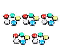 Pyugxab 25X Arcade Buttons 60mm Dome 2.36 Inch LED Push Button with Micro-Switch for Arcade Machine Console