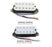 Pyugxab 2pcs Electric Guitar Humbucker Pickups Alnico V Pickup White - Neck & Bridge