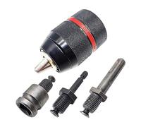 Pyugxab 2set 1.5-13mm Keyless Drill Chuck 1/2Inch-20UNF with SDS-Plus Shank 1/4Inch Hex Shank 1/2Inch Square Wrench Adapter