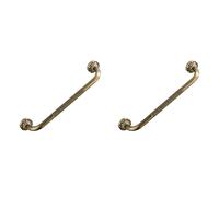 Pyugxab 2X Antique Grab Bar Wall Mount Brass Vintage Bathroom Tub Toilet Handrail Shower Support Handle Bathroom Towel Rack