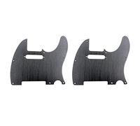 Pyugxab 2X Black 8 Hole Tele Guitar Pickguard Metal Pick Guard for Standard Pickguard Replacement