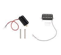 Pyugxab 2x Electric Guitar Humbucker Pickups Neck/Bridge Alnico V Pickup Black