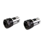 Pyugxab 2X ER16 Collet Chuck Motor Shaft Spindle Extension Rod Holder 8MM CNC Milling