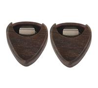Pyugxab 2X Guitar Pick Box Portable Rose Wood Guitar Pick Storage Musical Instrument Accessories for String Instrument
