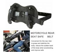 Pyugxab 2X Motorcycle Back Seat Armrest, Passenger Grip Grab Handle Non-Slip Strap Seat Belt Protection