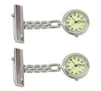 Pyugxab 2X Nurse Doctor Brooch Pocket Fob Pendant Quartz Watch New