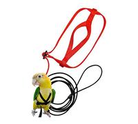 Pyugxab 2x Pet Bird Harness and Leash,Adjustable Parrot Bird Harness Leash - Pet Anti-Bite Training Rope Harness and Leash(XS&