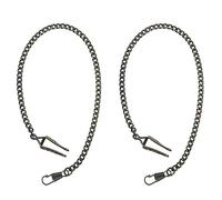 Pyugxab 2X Retro Antique Vintage Pocket Watch Chain Bronze
