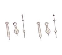 Pyugxab 2X Watch Hands Luminous Hands Cathedral Style Watch Hands for 7S26 NH35 NH36 Silver