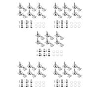 Pyugxab 30 Pieces Silver Acoustic Guitar Machine Heads Knobs Guitar String Tuning Peg Tuner(15 for Left + 15 for Right)