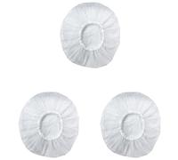 Pyugxab 3Pcs Household Waterproof Shower Cap, Swimming Cap, Hotel Elastic Shower Cap Hair Set (White)