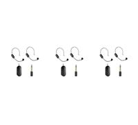 Pyugxab 3X 2.4G Wireless -Mounted Lavalier Microphone Set Transmitter with Receiver for Amplifier Voice Speaker 1 to 2