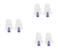Pyugxab 3X 27Db Earbud Musician Filter Earplugs Noise Reduction Cancelling Hearing Earbud Reusable Sleep Care for Dj(Blue)