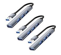 Pyugxab 3X 4 Ports USB Hub Splitter Multi Hub USB to USB 3.0 Adapter USB Several Ports Power Adapter