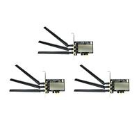 Pyugxab 3X for Broadcom Bcm94360CSAX Bcm943602CS Bcm94331CSAX WLAN Card Desktop PCI-E Converter Adapter + Antenna