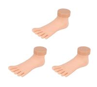 Pyugxab 3X Practice Foot Model Flexible Movable Soft Fake Foot Tool for Nail Art Train