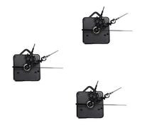 Pyugxab 3X Quartz Wall Clock Movement Mechanism Black DIY Repair Parts Kit Clock Movement Mechanism