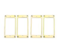 Pyugxab 4 Pcs Metal Flat Humbucker Cover Guitar Pickup Frame Mounting Ring