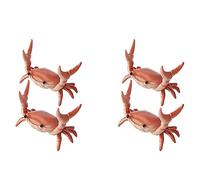 Pyugxab 4Pcs New Cute Crab Pen Holder Weightlifting Crabs Penholder Bracket Storage Rack Gift Stationery Orange